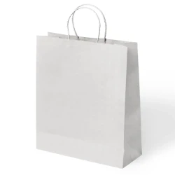 White Paper Bags with Twisted Handles - 1
