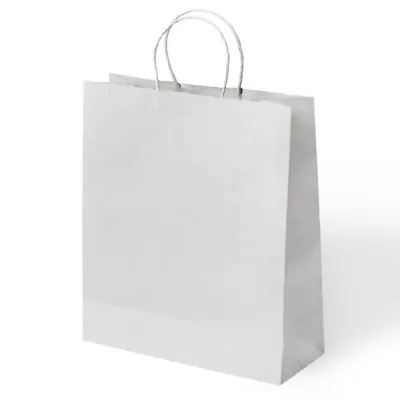 White Paper Bags with Twisted Handles - 1