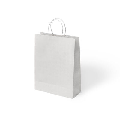 White Paper Bags with Twisted Handles - 1