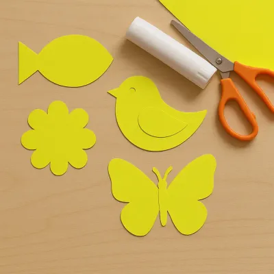 Yellow Construction Paper - 1
