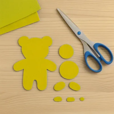 Yellow Craft Felt Sheet - 1