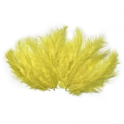 Yellow Craft Rooster Feathers - 1