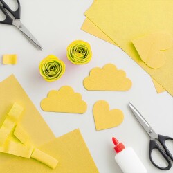 Yellow Crepe Paper - Kika