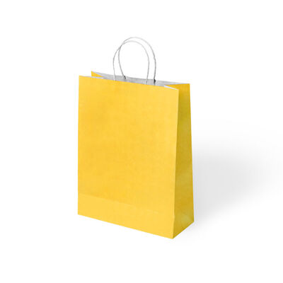 Yellow Paper Bags with Twisted Handles - 1