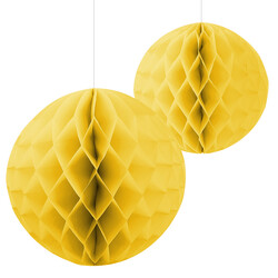 Kikajoy - Yellow Paper Honeycomb Balls