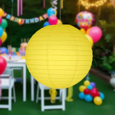 Yellow Paper Lantern 20cm - 1