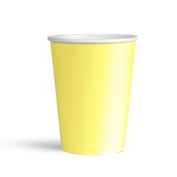 Yellow Pastel Paper Cups - Kikajoy