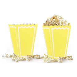 Yellow Pastel Popcorn Boxes - Kikajoy
