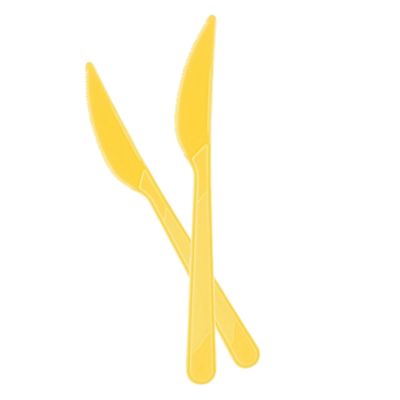 Yellow Plastic Knives - 1