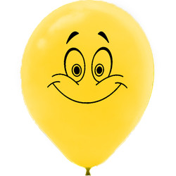 Yellow Smiley Face Balloons 12
