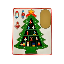 Yılbaşı Ahşap Yeşil Çam Ağacı 29cm - 3