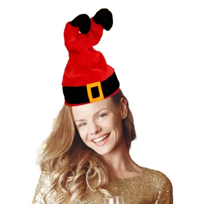 Yılbaşı Dans Eden Müzikli Şapka - Noel Baba Bacakları - 1