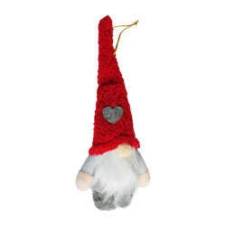 Yılbaşı Dekor Obje 25cm -Pelüş Noel Baba- - (1)