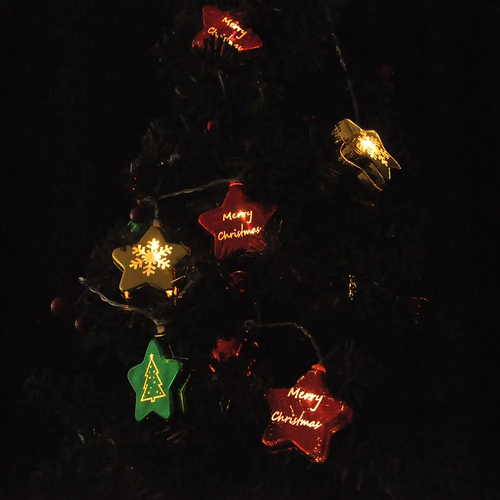 Yılbaşı Ağaç Süslü Gün Işığı Pilli Led Işık - 10