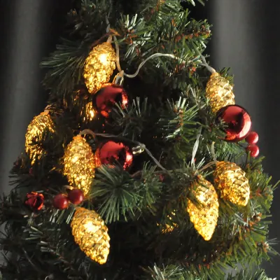 Yılbaşı Ağaç Süslü Gün Işığı Pilli Led Işık - 3