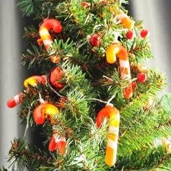 Yılbaşı Ağaç Süslü Gün Işığı Pilli Led Işık - 5