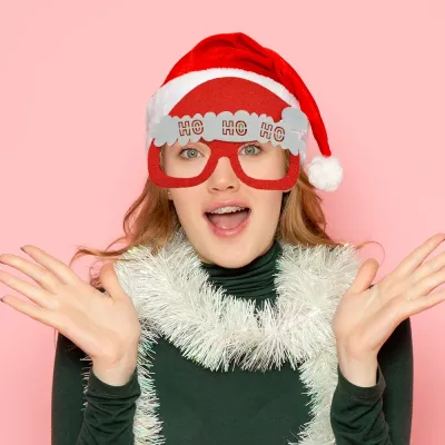 Yılbaşı Gözlük - HO HO HO - 1