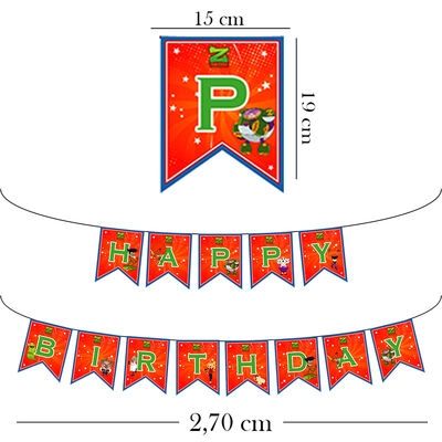Z Takımı Happy Birthday Harf Afiş
