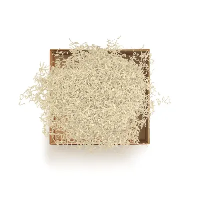 Zigzag Kırpık Kağıt 250gr -Krem- - 1