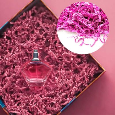 Zigzag Kırpık Kağıt 250gr -Pembe- - 1